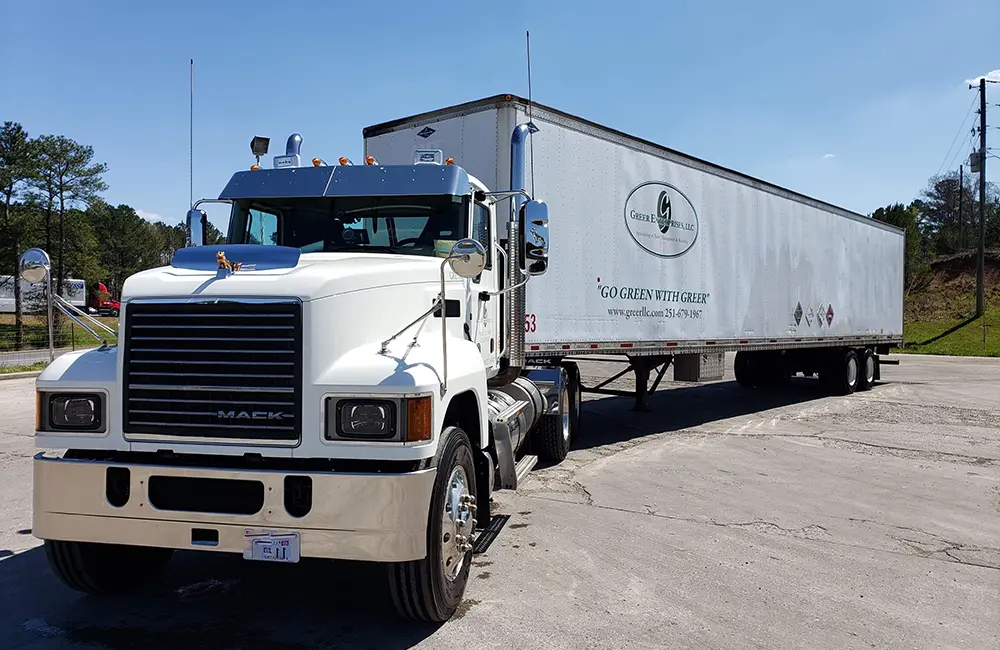 dry van tractor trailer transportation waste management